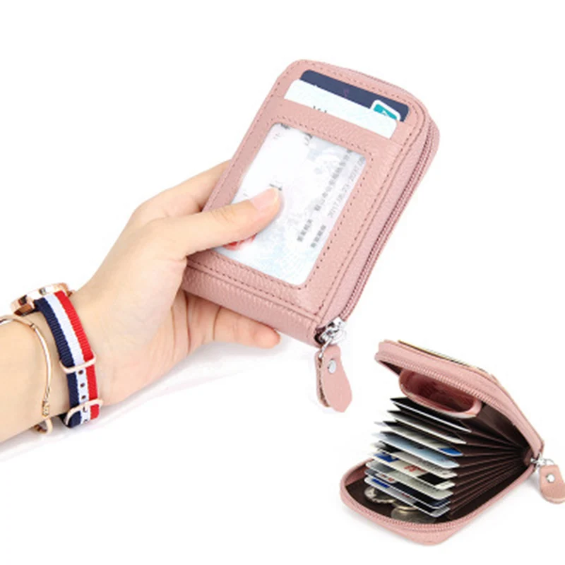 Модный кожаный кошелек RFID, держатель для карт, для кредитных карт, сумка для ID, паспорта, карт, кошелек для женщин, мужчин, Новинка