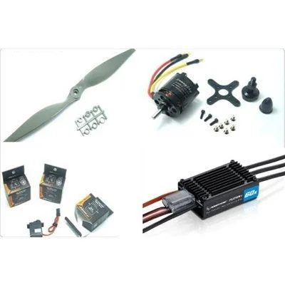 Skyhunter самолёт мощность комбинированный двигатель ESC Prop сервопривод Комплект