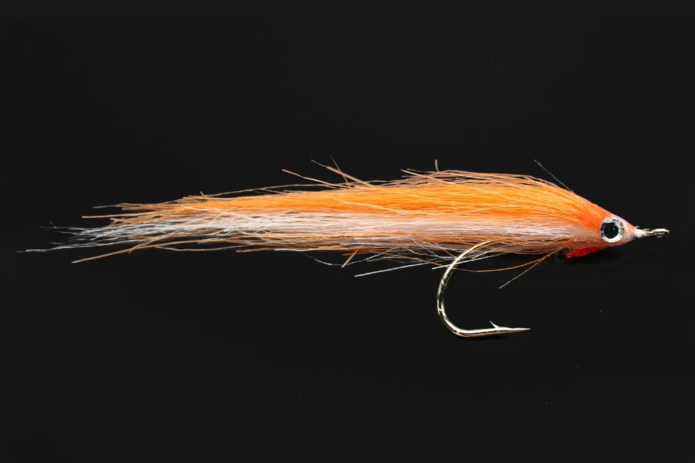 Tigofly 12 pcs 1/0 4cm High Carbon Hook Polar Fry Salmon Trout Sea Bass Steelhead Minnow Fly Fishing Flies Lure Set