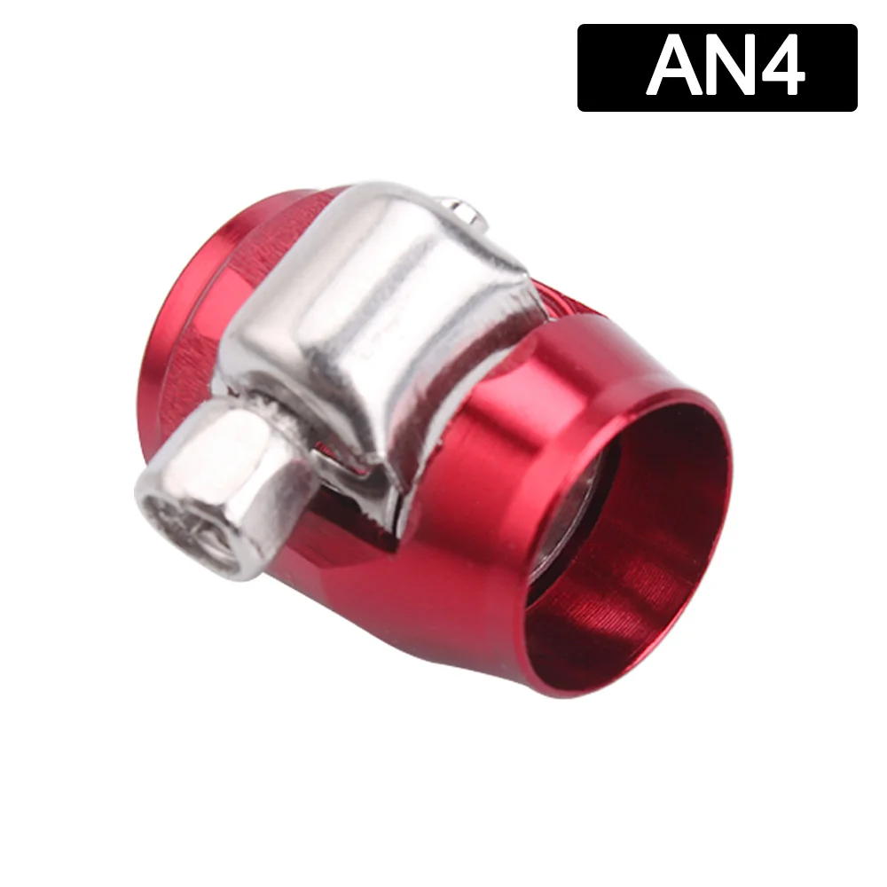 RASTP-Universal Racing AN4 13mm Straight Hose End Clamp Fittings JDM HEX Finishers Fuel Oil Water Pipe RS-TC008-AN4