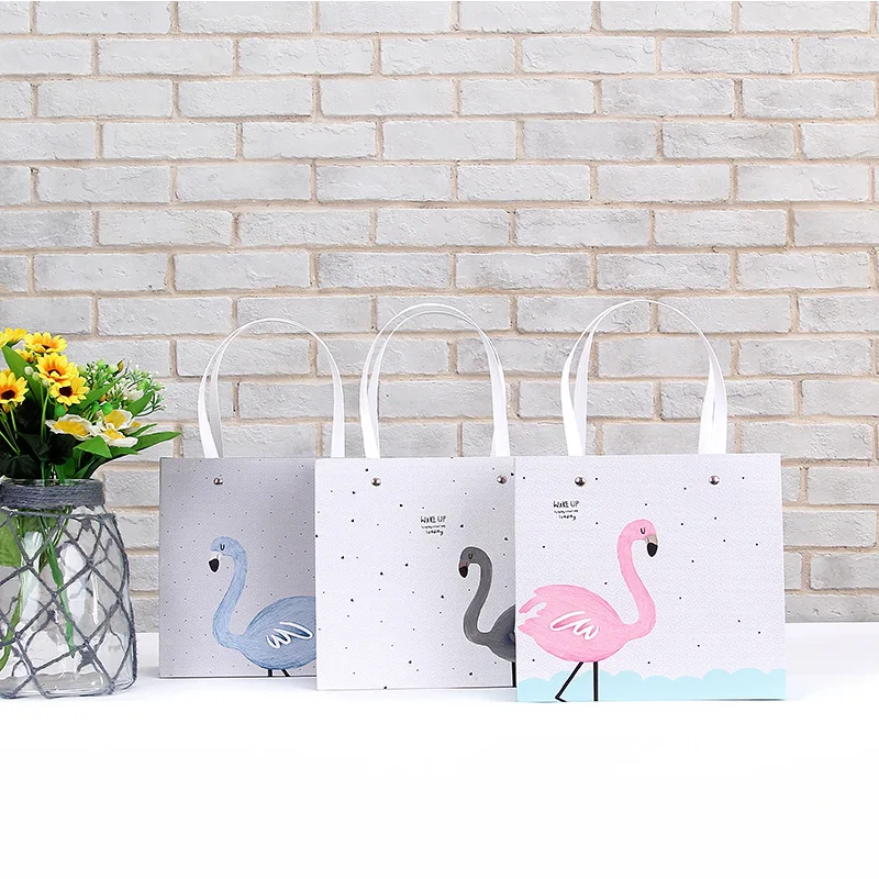 Напрямую от производителя продажи стиль мультфильм печатных коровьей подарок Вакуумные пакеты для одежды бумажная сумка для покупок мешок настраиваемый