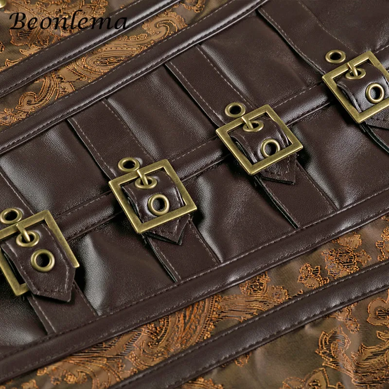Beonlema Underbust стимпанк женская блуза винтажная готическая одежда шнуровка из искусственной кожи лиф женский моделирующий ремень сексуальные корсеты
