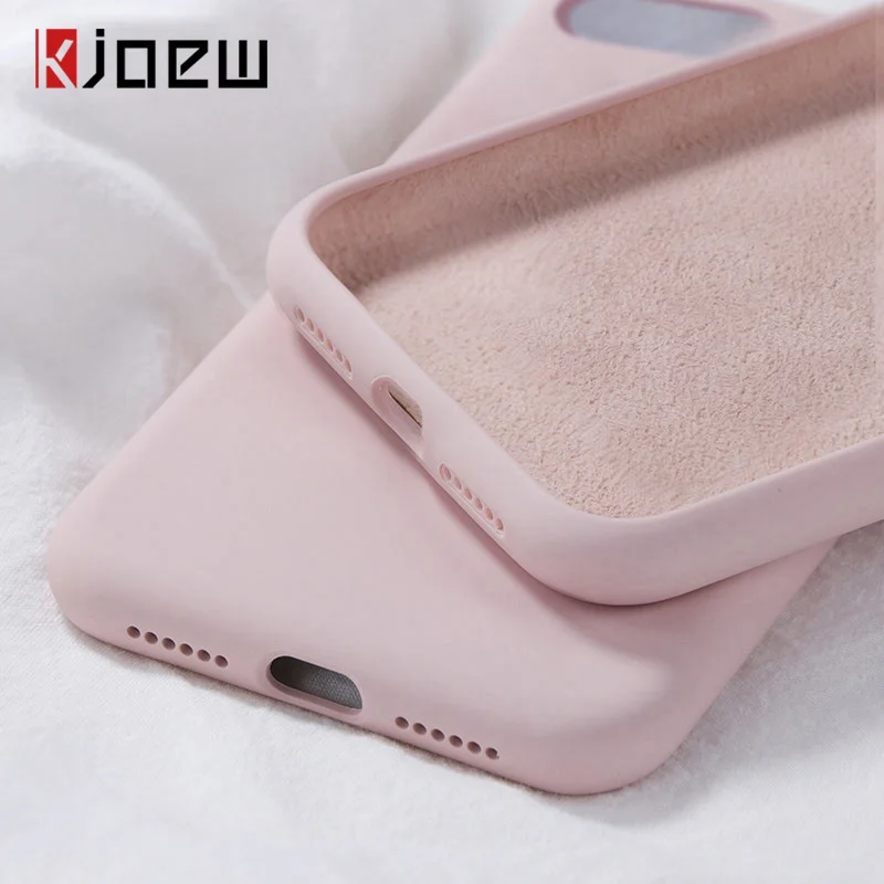 KJOEW Silicone Solid Color Case for iPhone 11 Pro Max XR X Candy Color
Phone Cases for iPhone 7 6 6S 8 Plus Soft TPU Shell Cover