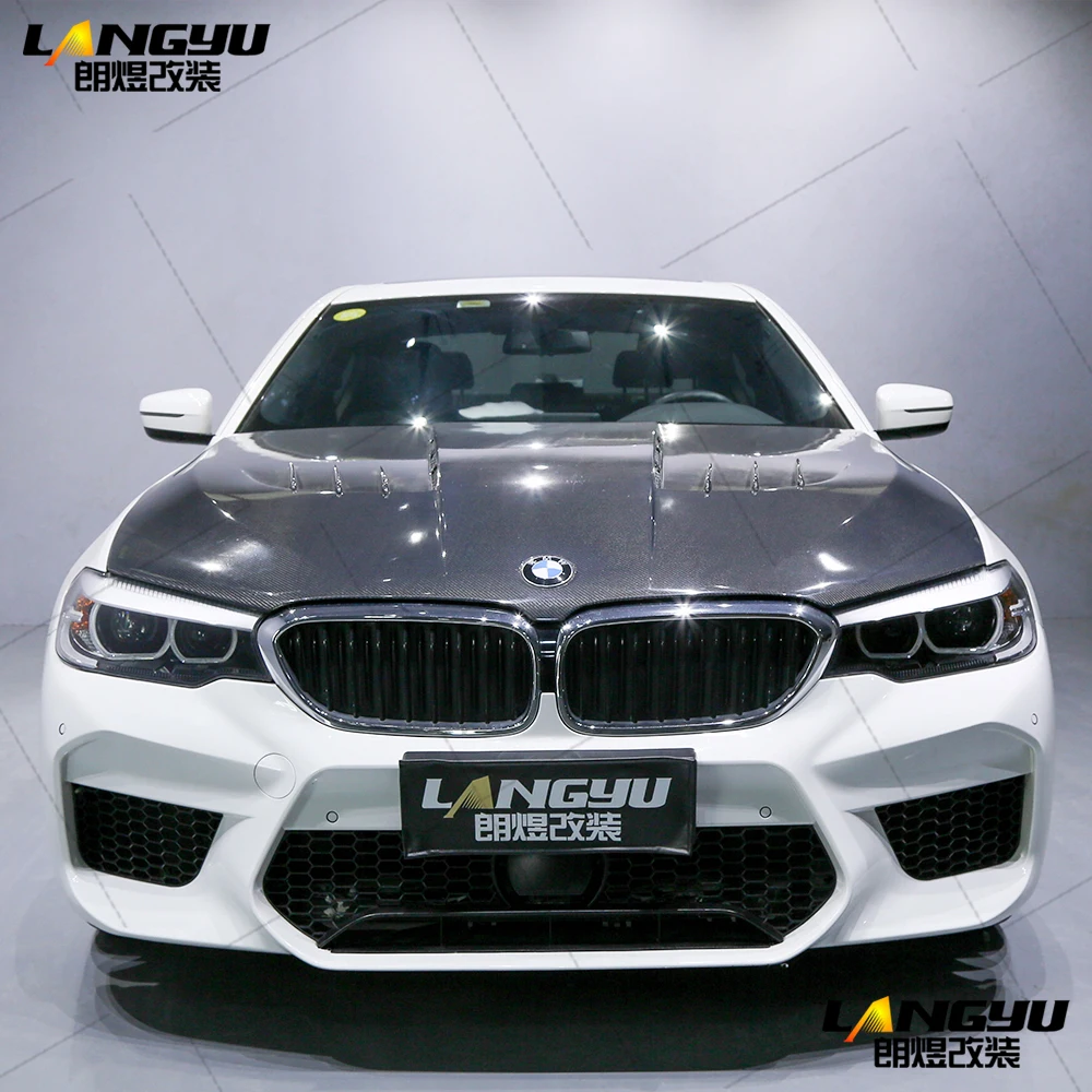 Для BMW 5 Series G30 G38 Sedan 4dr 2017 2018 2019 2020 F90 M5 стиль полипропилен PP углеродный Корпус