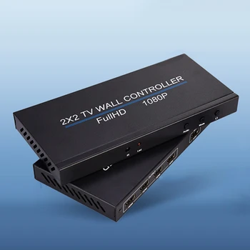 

New 2X2 Video Wall Controller 1 HDMI Input 4 HDMI Output 2X1/3X1/4X1/1X2/1X3/1X4 TV Processor Images Stitching(EU/US/UK Plug)