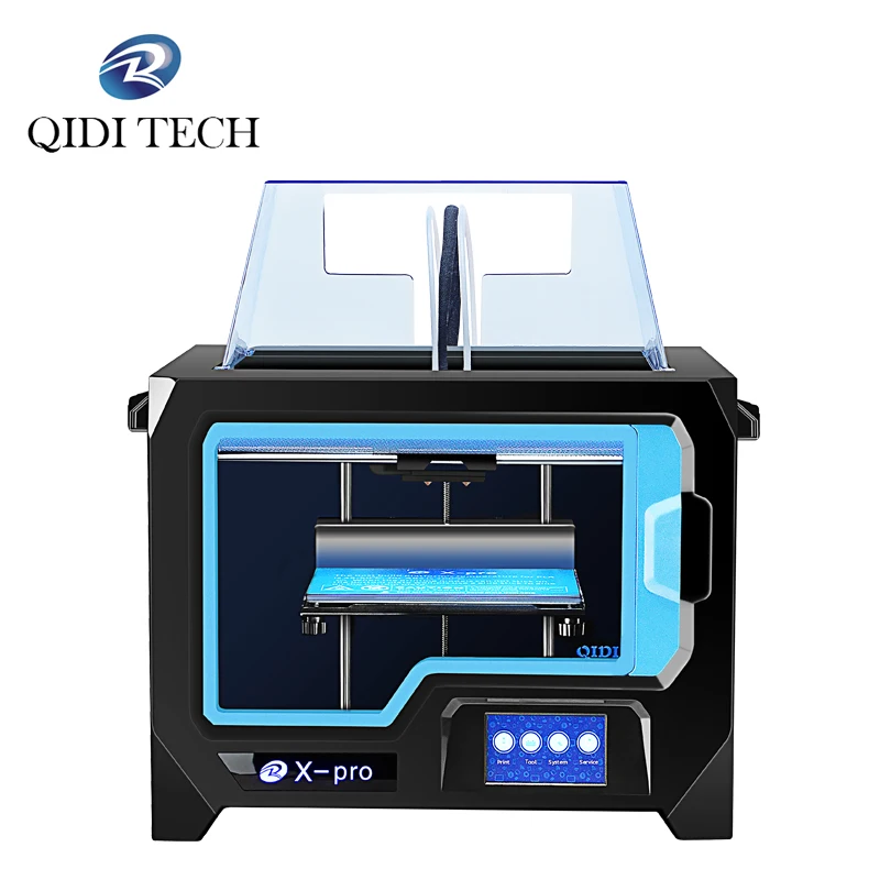 3D принтер QIDI TECH двойной экструдер X pro 4 3 дюймовый сенсорный экран Wi Fi/lan