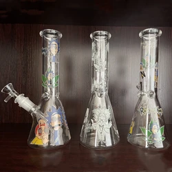 10 Polegada perfeito garrafa de água de vidro grande tubo tanque artesanal água pode portátil viagem cozinha ferramentas copo accessorie