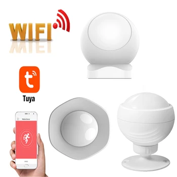 

Tuya WIFI PIR Motion Sensor Hole-free Installation Human Body Sensor Body Wireless Infrared Detector Alexa Smart Home PIR Motion