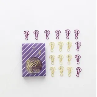 18pcs/lot Cute Aminal Bookmark Planner Rose Gold Office Mini Stationery Creative Paper Clips Binder Clips Decorative - Цвет: C