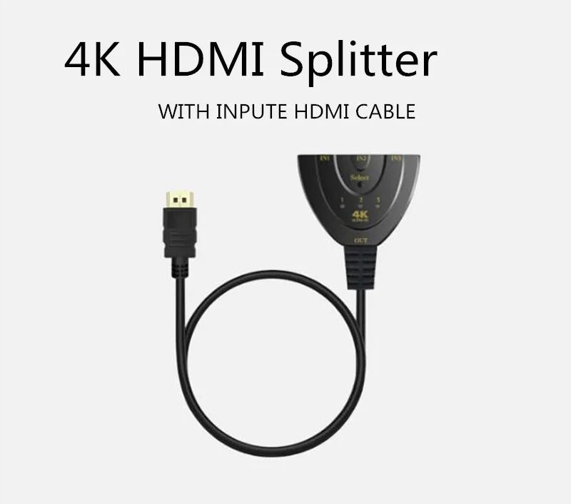 HDMI сплиттер 4K 4096 3840 Full 1080p видео высокой четкости 3*1 HDMI переключатель 3 в 1 Выход Дисплей для HDTV DVD PS3 Xbox топ продаж