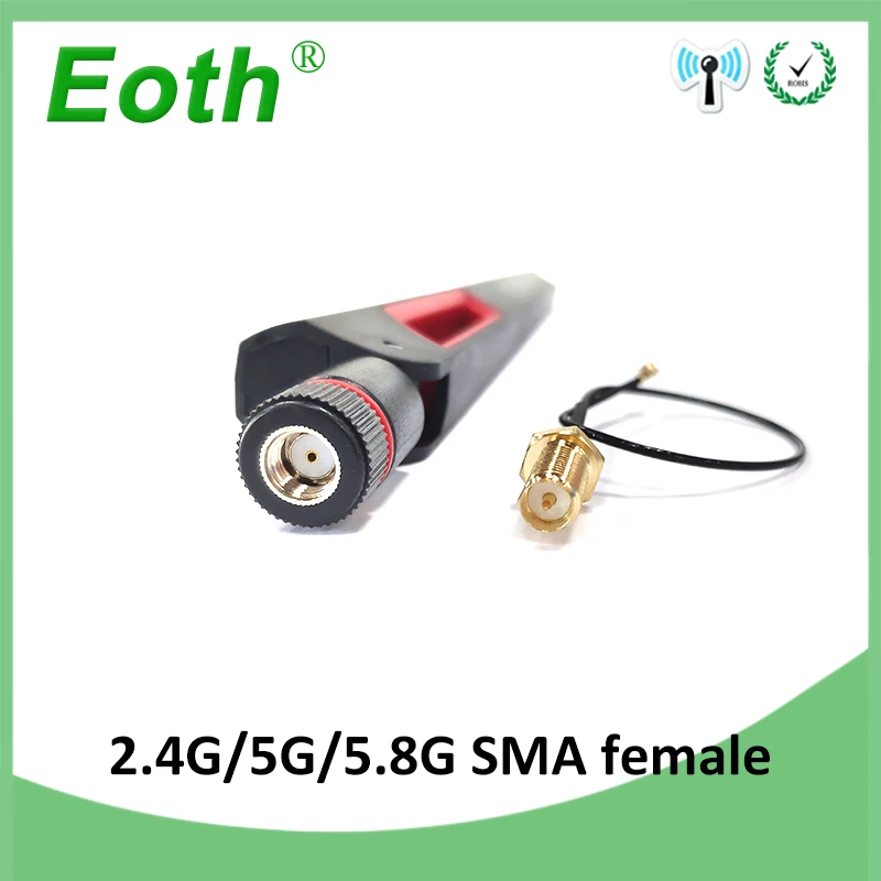 Wifi Antenna eoth N MALE SMA female 2.4G 5.8Ghz 8dBi RP-SMA Dual Band 2.4g 5.8g Antena IOT ufl./ IPX 1.13Pigtail ipex1