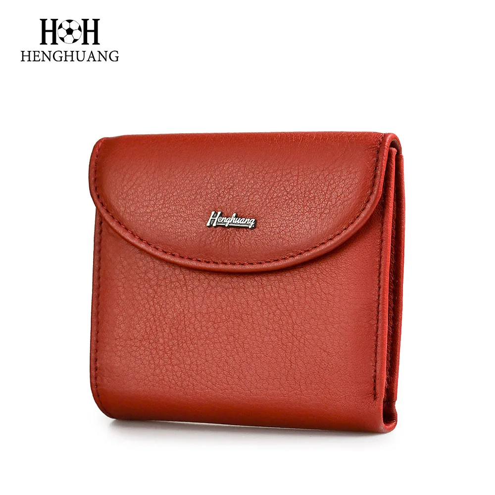 

HH Fashion Mini Cow Genuine Leather Women Wallets Ladies Small Wallet Coin Purses ID Card Holder Designer Money Bag Slim Purse