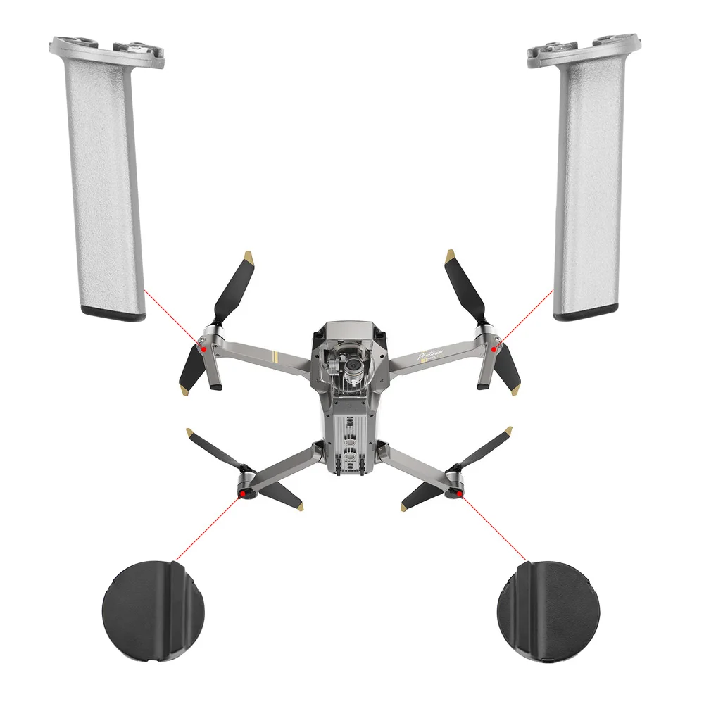 Левое правое запасное шасси для DJI Mavic Pro Platinum Drone Задняя ножка Передняя Задняя ножка аксессуар моторное основание Крепление ремонт