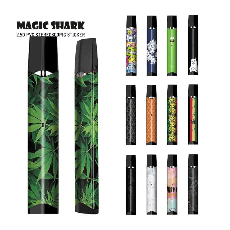 

Magic Shark Dragon Ball Painting Stone Leaf Rick and Morty Cat Full Vape Sticker Wrap Film Cover Case for Smok Infinix 2 Kit