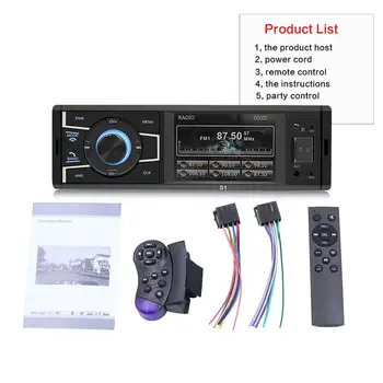 

Car Audio 1 Din 4 "Multimedia MP5 Speller Player Car Radio Multimedia Stereo FM Aux TF Digital Display 1din