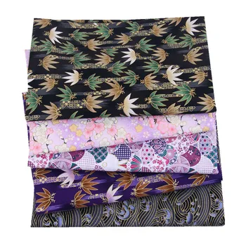 5pcs 20x25cm Japanese Printed Cotton Fabric Bundle For Sewing Dolls &Bags, Quilting material DIY Patchwork Needlework 3