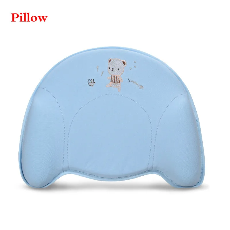Bluw Pillow Подушка из пеноматериала с памятью для малышей, подушка для сна в форме младенца, подголовник для новорожденного, детское постельное белье - Цвет: Bluw Pillow