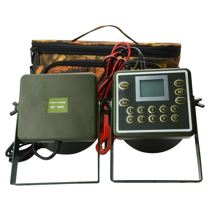 PDDHKK 2*60W Speakers Canada Goose Caller Quail Snow Geese Firrie Caller Hunting MP3 Player Hunting Decoy Bird Caller With Timer