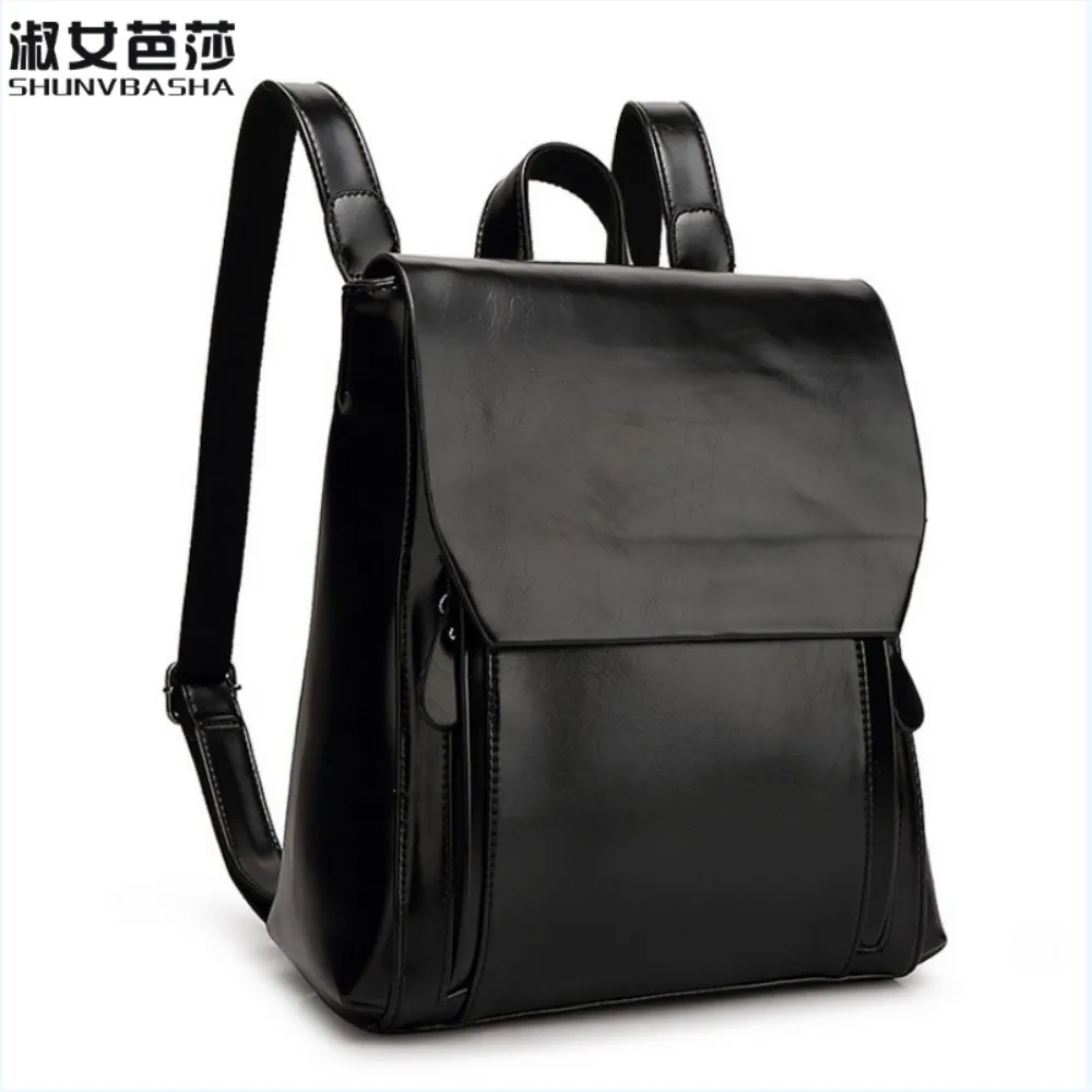 Женский рюкзак из натуральной кожи женский рюкзак из коровьей кожи Mochila Feminina школьные сумки для подростков - Цвет: Черный