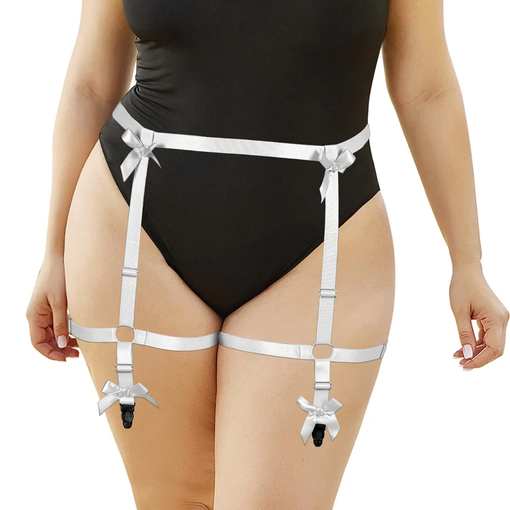 

Harness For Women Sexy Plus Size Lingerie Sword Belt Adjust Waist Bands Festival Rave Wear Costume Garters Bowknot Accessories