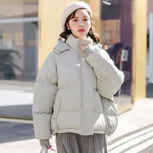 Хлопковое Женское пальто,, стиль, корейский стиль, зимняя, для студентов, для похудения, с хлопковой подкладкой, толстая, универсальная, военная