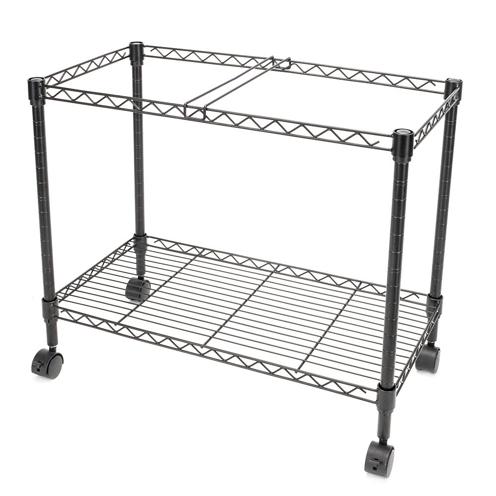 

Mobile File Cart Wire Metal Rolling Letter File Carts with Swivel Wheels,Compact Swivel File Storage Organizer Shelf Cart Cabine