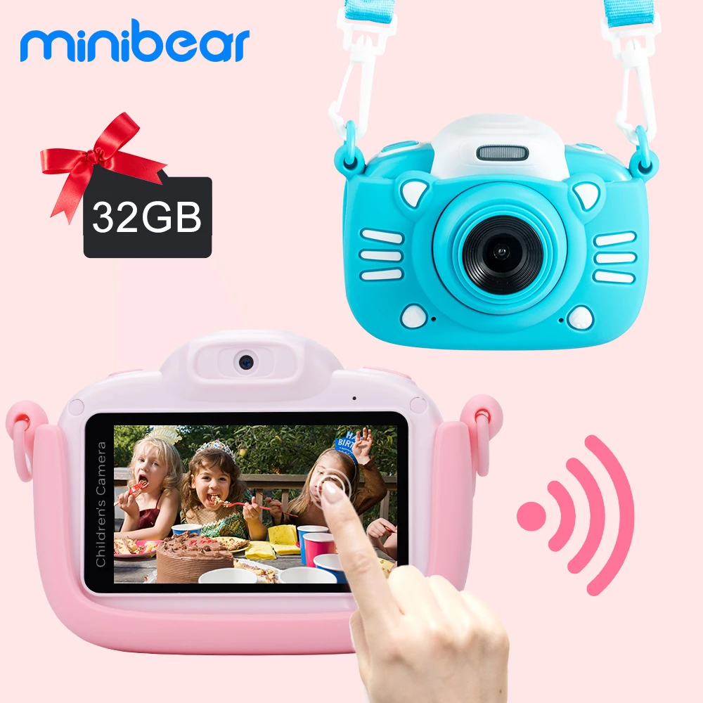 ミニクマ 子供用デジタルカメラ 1080p 4k Hdビデオ カメラ おもちゃ 誕生日プレゼント Point Shoot Cameras Aliexpress