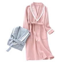 Зимний теплый халат кимоно, халаты для женщин и мужчин, хлопок, с длинным рукавом, повседневное кимоно халаты в японском стиле для женщин