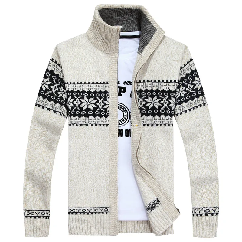 Sweater Men MANTLCONX Patchwork Knitted Fashion Brand Warm Windbreaker New-Arrivals