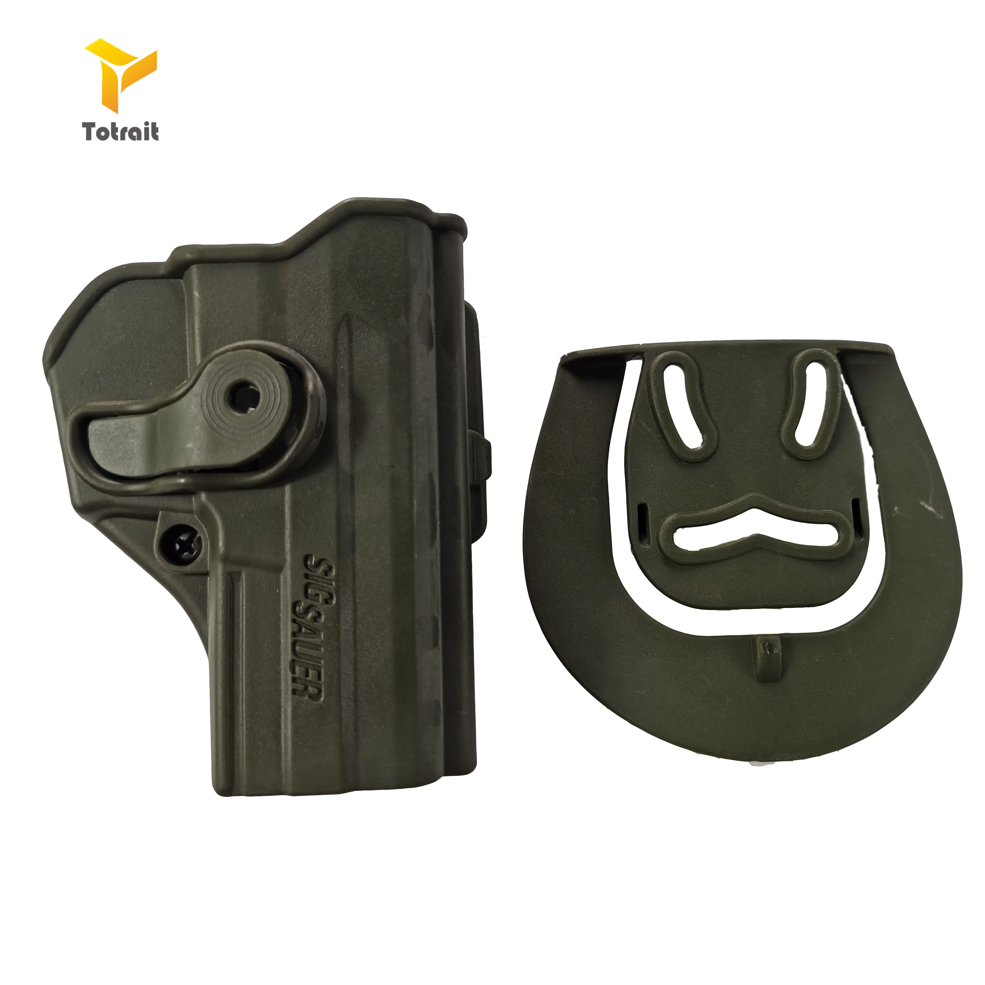 Green TOtrait тактический охотничий ремень Пистолет Кобура Правая рука CQC Тип для Sig P2022/P2009/P220 пистолет аксессуары для кобуры - Цвет: Green