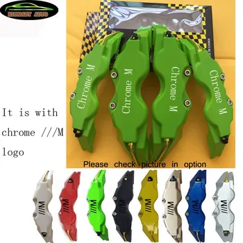 

KUNBABY ABS Plastic With Chrome ///M Logo M Power Disc Brake Caliper Covers Size L/M/S For BM W Free Shipping