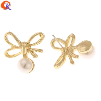 

Cordial Design 50Pcs 20*20MM Jewelry Accessories/Earring Findings/Imitation Pearl/Bowknot Shape/DIY Part/Hand Made/Earrings Stud
