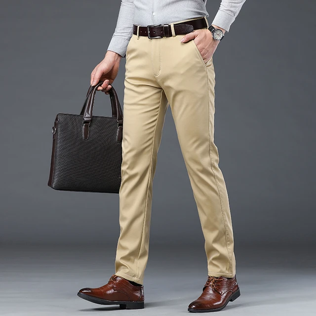 Qoo10  sale 2019 New Mens Slim Fit Business Dress Pants for Men Suit Pants  An  Mens Clothing