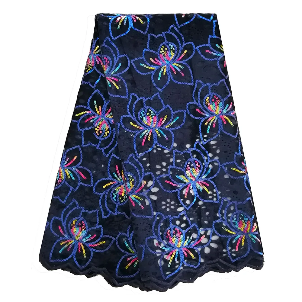 Navy lace fabric-50777 (7)