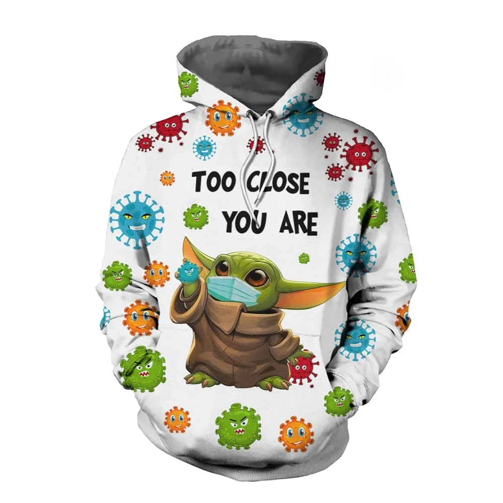 

The Mandalorian Yoda Baby Cosplay Costume Sweatshirt Hoodie Unisex Jacket Coat