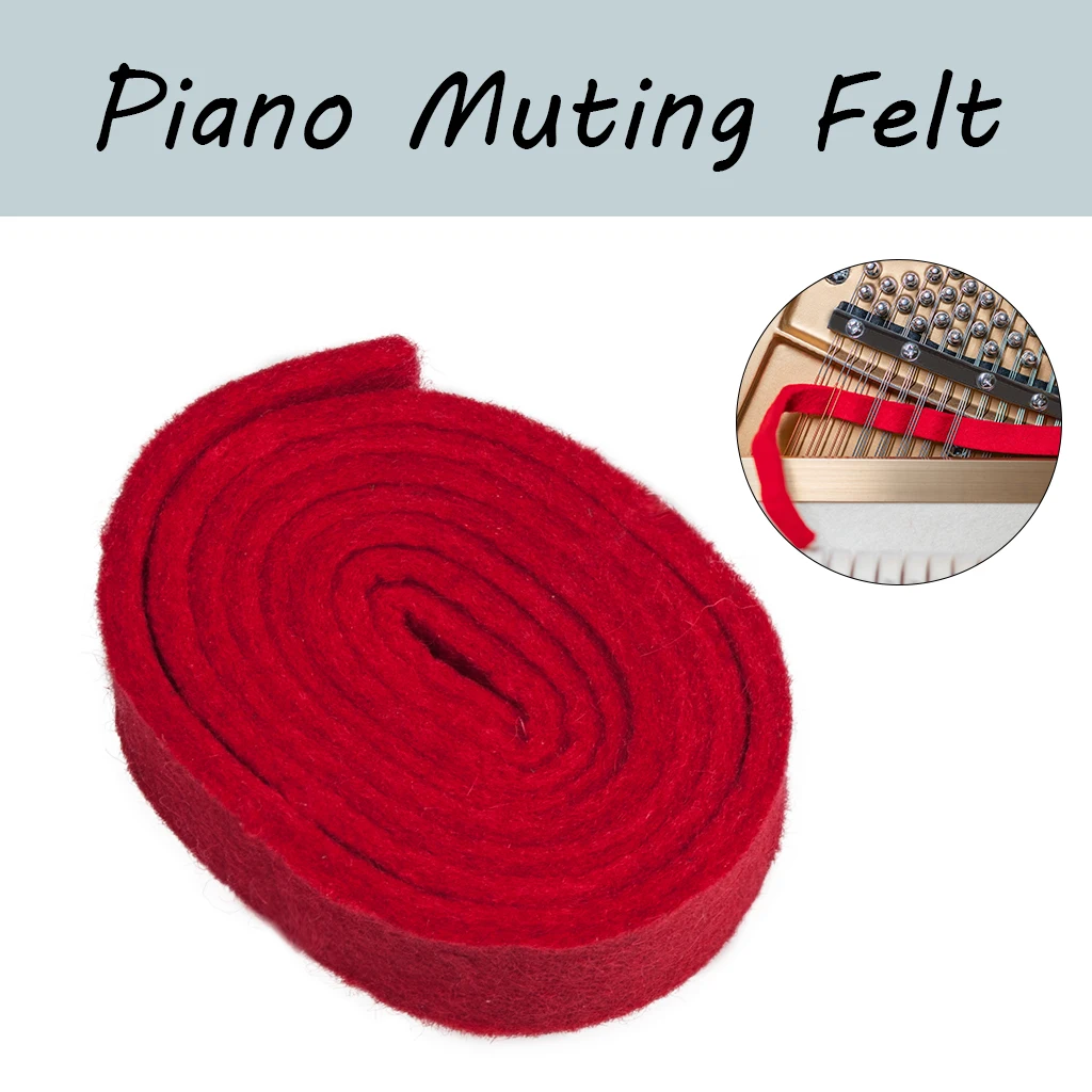 

Piano Muting Felt Muting Tool Red Wool Felt Temperament Strip Tuning Tool Piano Tools