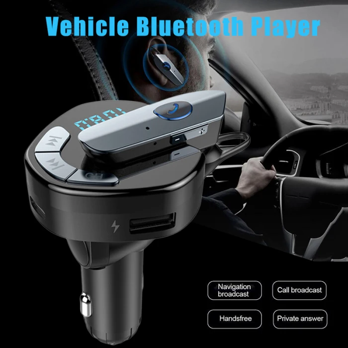 Автомобильный fm-передатчик Bluetooth MP3-плеер с поддержкой гарнитуры TF карта USB OD889