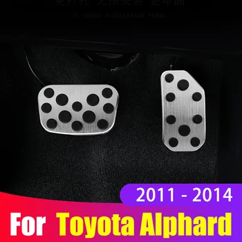 

Aluminum alloy Car Accelerator Pedal Brake Pedal plate Non Slip Pad Cover For Toyota Alphard 2011-2014 2015 2016 2017 2018 2019