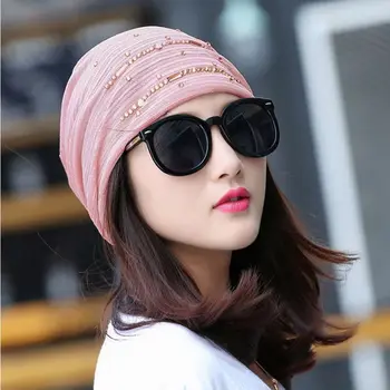 

Women Hat Lace Ninja Underscarf Head Islamic Cover Bonnet Beanie Heap Pile Cap