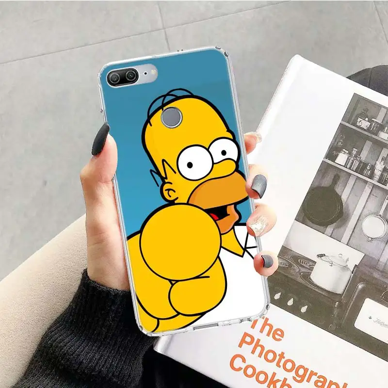 TR185-10 Мультифильм «Симпсоны чехол для huawei Honor 9 10 20 Lite рro 9X 8X 8A 8C фотоаппаратов моментальной печати 7S 7A 7C Y5 Y6 Y7 Y9 мягкий чехол для мобильного телефона чехол Coque - Цвет: TR185-10