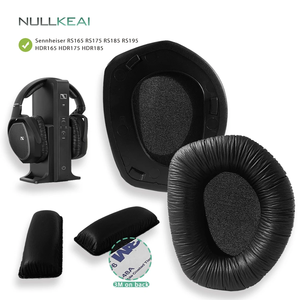 NULLKEAI запасные части для Sennheiser RS165 RS175 RS185 HDR165 HDR175 HDR185 RS195 амбушюры бампер Повязка На