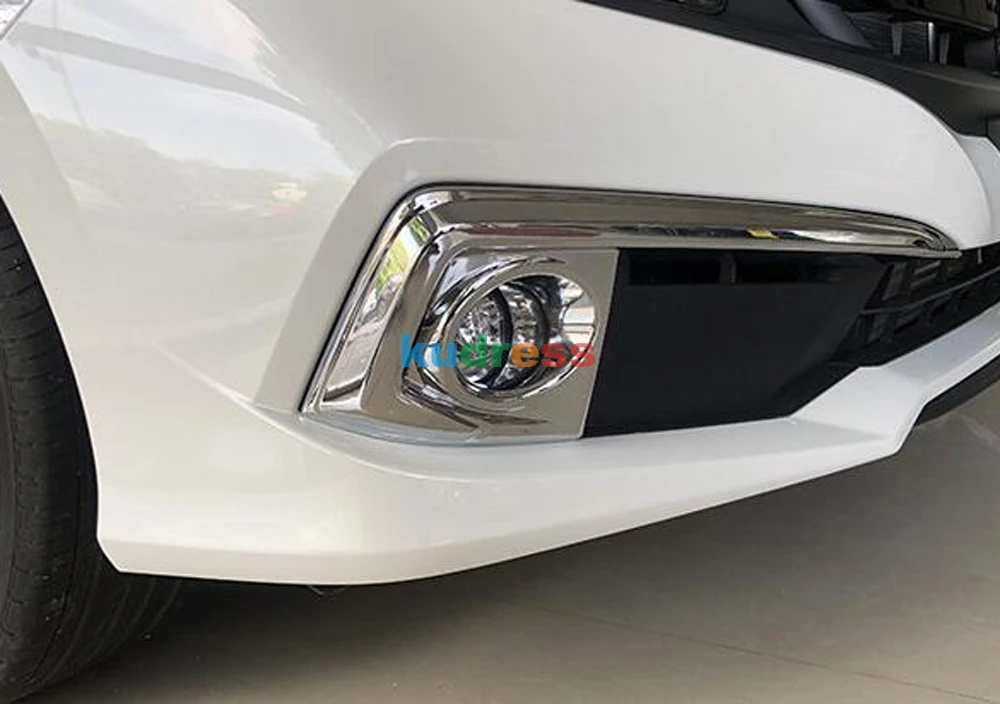Для Honda Civic хромированный передний противотуманный светильник, противотуманный светильник, накладка на бампер, аксессуары для автомобиля