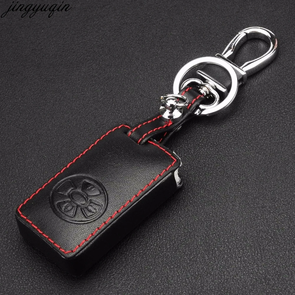 Дистанционный 3 кнопочный ключ автомобиля Чехол кожаный для Toyota Corolla Yaris Mark X Hilux Vitz