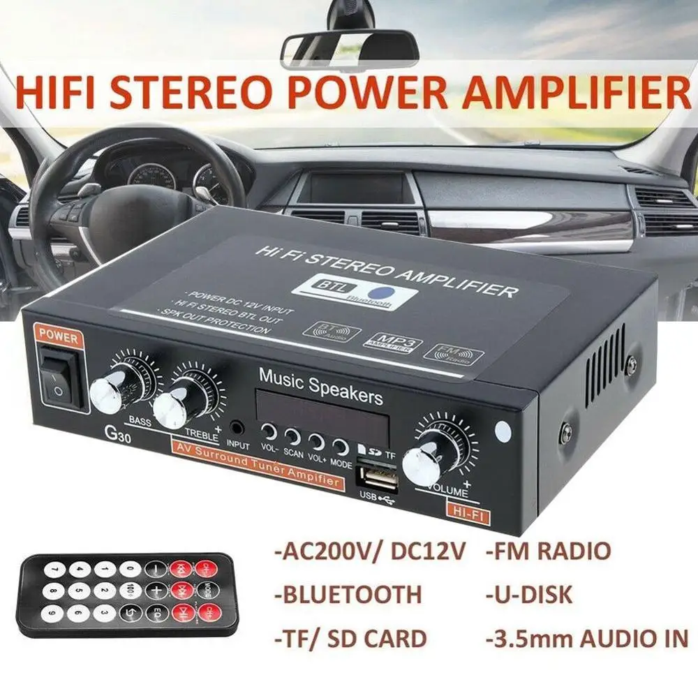 Новинка 220 В 600 Вт усилители HiFi сабвуфер театральная звуковая система Аудио Автомобильные усилители FM TF AUX MP3 плеер дистанционное управление