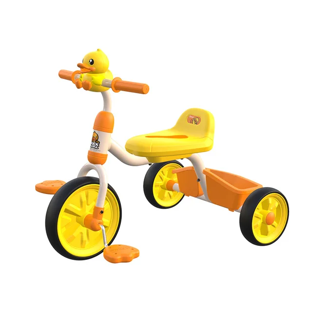 The New Cartoon Little Yellow Duck 1-6 Years Old Children's Tricycle Comfortable and Stable Anti-rollover Baby Pedal Bicycle 5