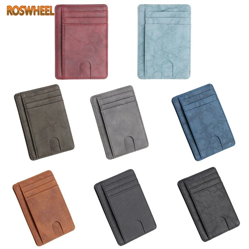Slim RFID Blocking Leather Wallet Credit ID Card Holder Purse Money Case for Men Women JUL29