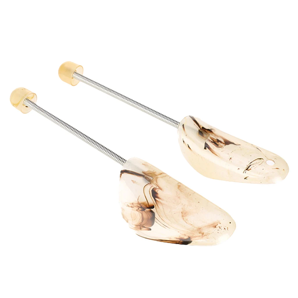 Mens Shoes Crease Resistant Shape Preserving Shoe Tree Stretcher Shaper Shoe Care Accessory Pack of 2 Random Color