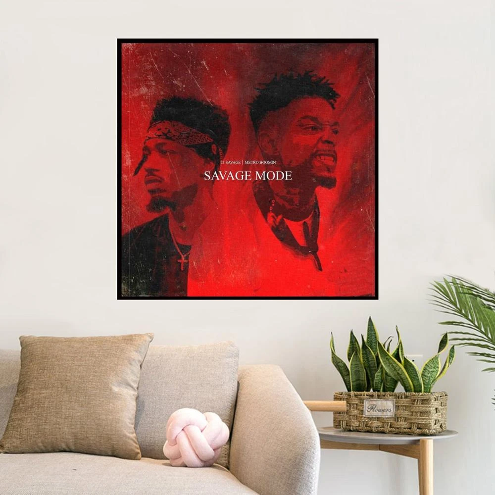 21 savage savage mode poster music album cover wall art wall picture canvas printing home decor canvas print painting calligraphy aliexpress 21 savage savage mode poster music