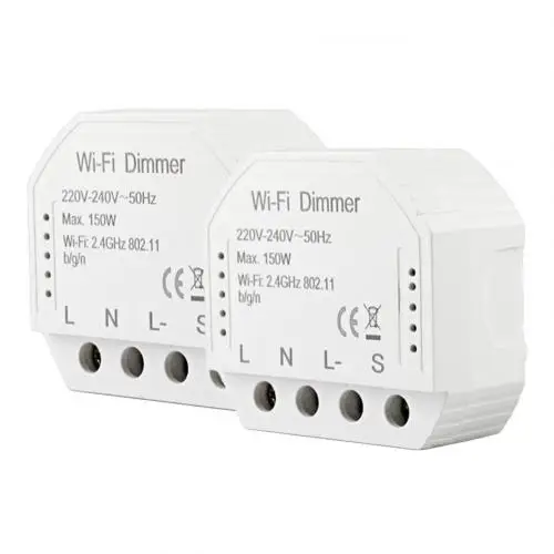 1/2 шт. MS-10" сделай сам" Smart WiFi светильник светодиодный диммер приложение Smart Life/приложение Tuya светодиодный светильник с дистанционным управлением диммер 2,4 ГГц 220V~ 240V - Цвет: 2pcs