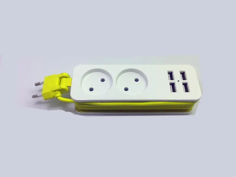 4USB+ 1/2/3 Европейский розетки зарядки Пособия по немецкому языку Европа штекер переходник для розетки путешествия Портативный круглая пробка Соединительная плата